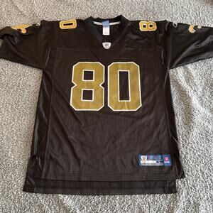 Vintage Jimmy Graham NFL New Orleans Saints Reebok Black Jersey #80 Men's Large